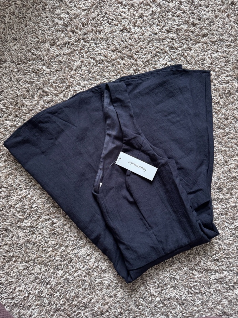 Francesca’s Black V-Neck Dress